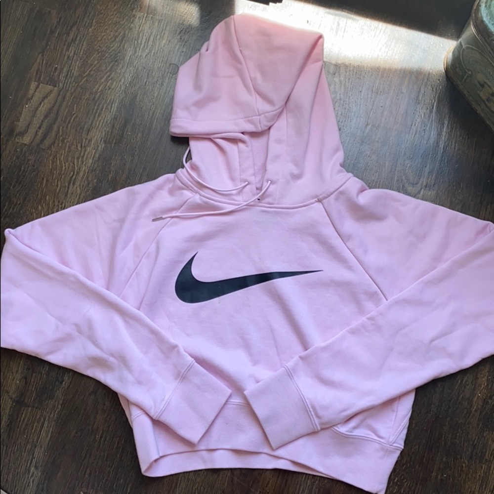 Nike Pink Cropped Sweatshirt